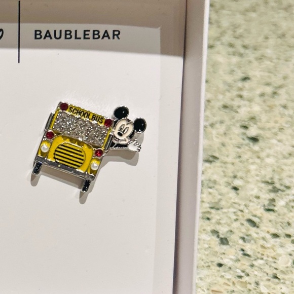 NWT-Disney x BaubleBar Mickey Mouse School Bus Stud Earrings - Picture 3 of 4